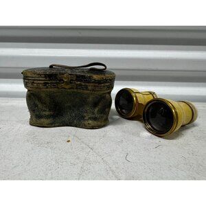 Antique Theater Opera Glasses Binoculars With Carrying Case